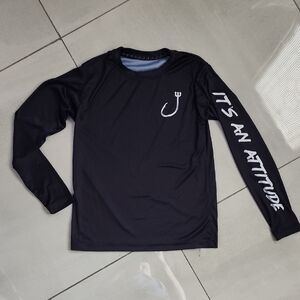 Black Long Sleeve Dri Fit Fishing